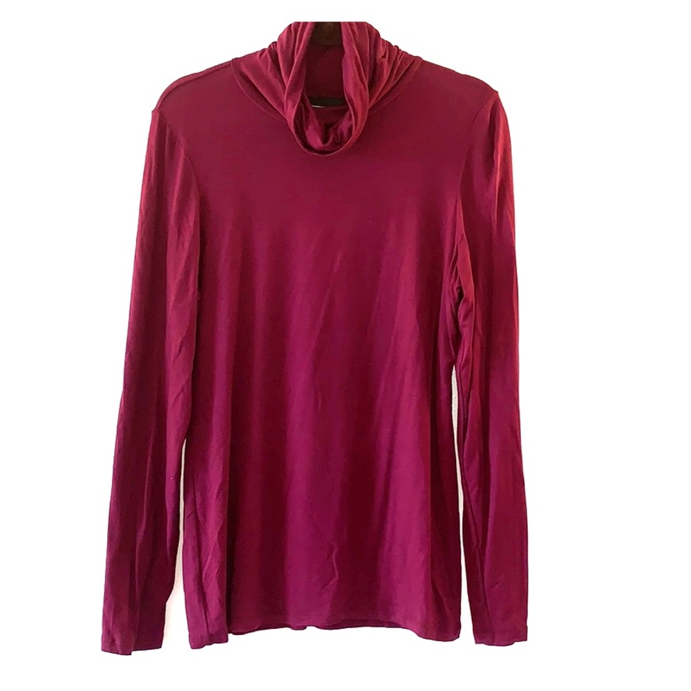 INC turtleneck long sleeve Burgundy XL